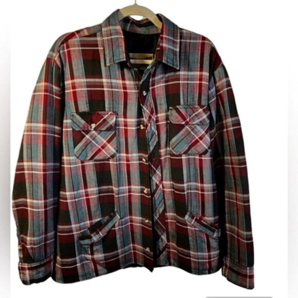 Survivor by Generation One Mens XL Flannel Quilted Lined Button Up Shirt